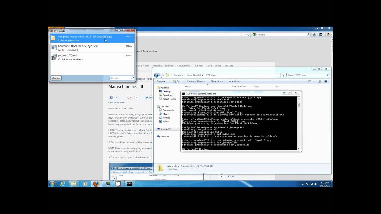 Maraschino Install Windows - HTPCBuild.com