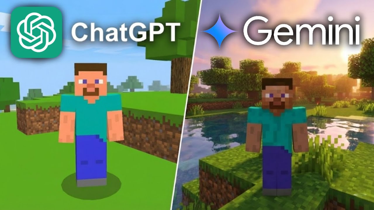 ChatGPT VS Gemini Sıfırdan MİNECRAFT Yaptı!