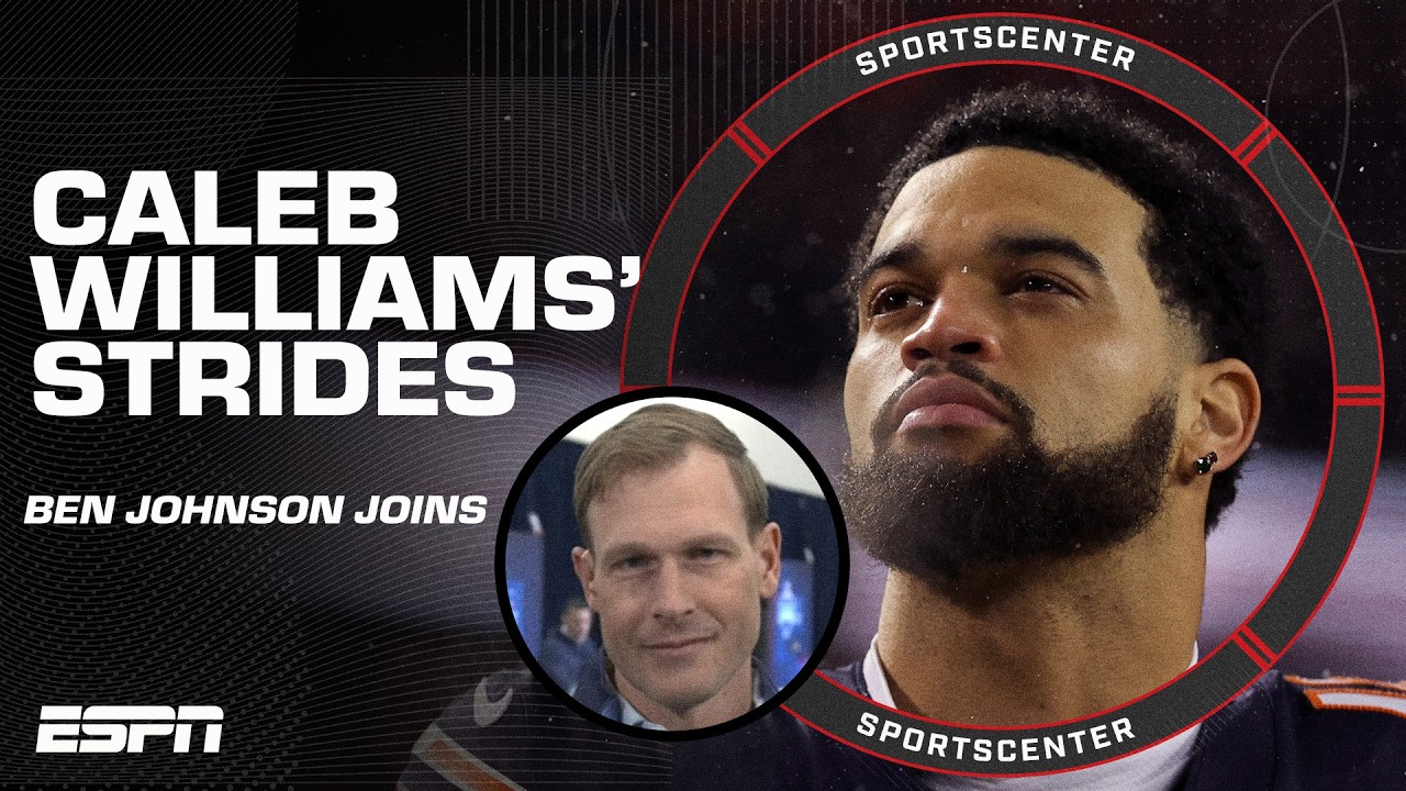Bears HC Ben Johnson expects Caleb Williams to be LIGHT YEARS BETTER next season 🚀 | SportsCenter