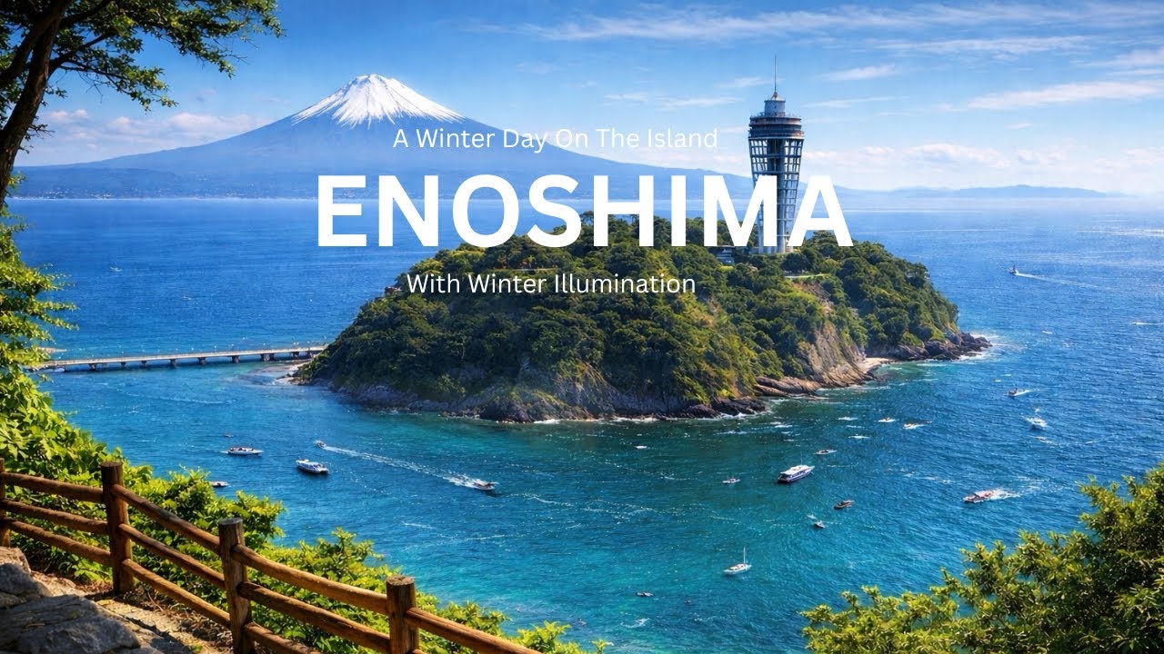 Enoshima Island Japan ✨ | Winter Illumination, Caves & Sea Views 🌊