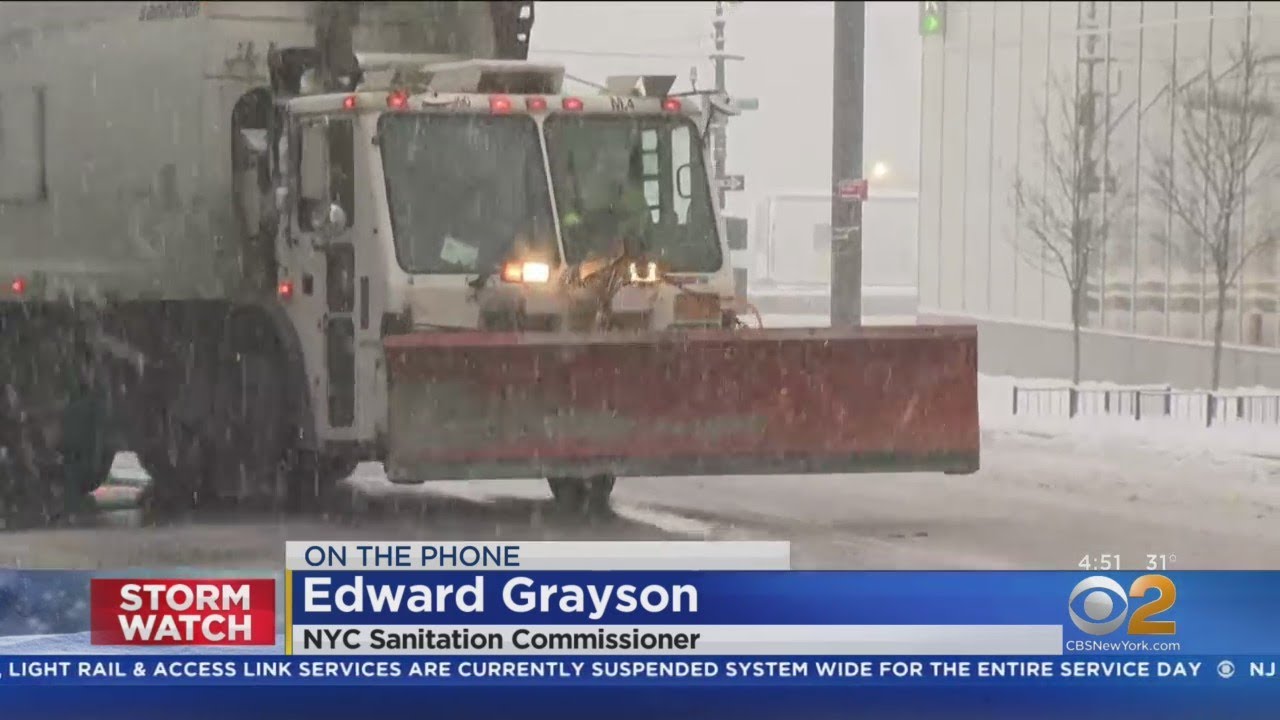 Winter Storm: NYC Sanitation Commissioner Edward Grayson On Effort To Clean Streets