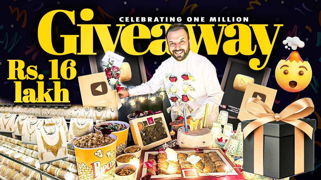 Biggest Giveaway 1,600,000.00 🤯 Gifts for All - One Million Party 🎉🎊
