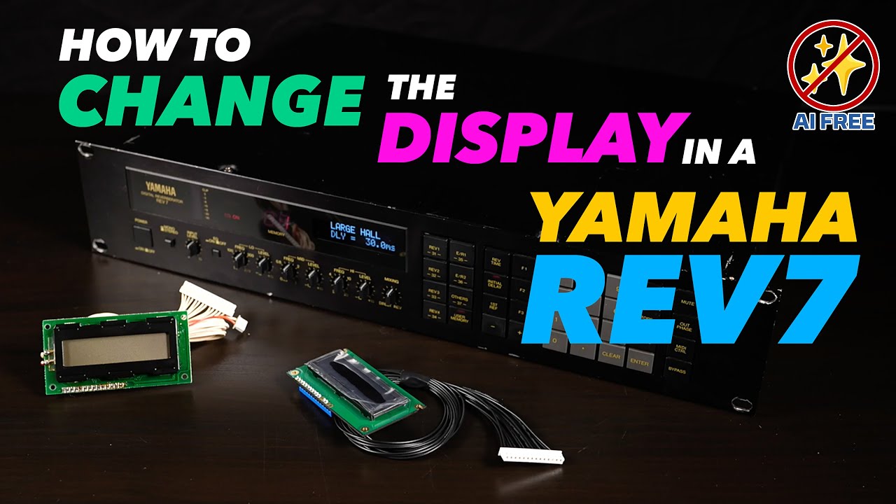 How to install a new display in a Yamaha REV7