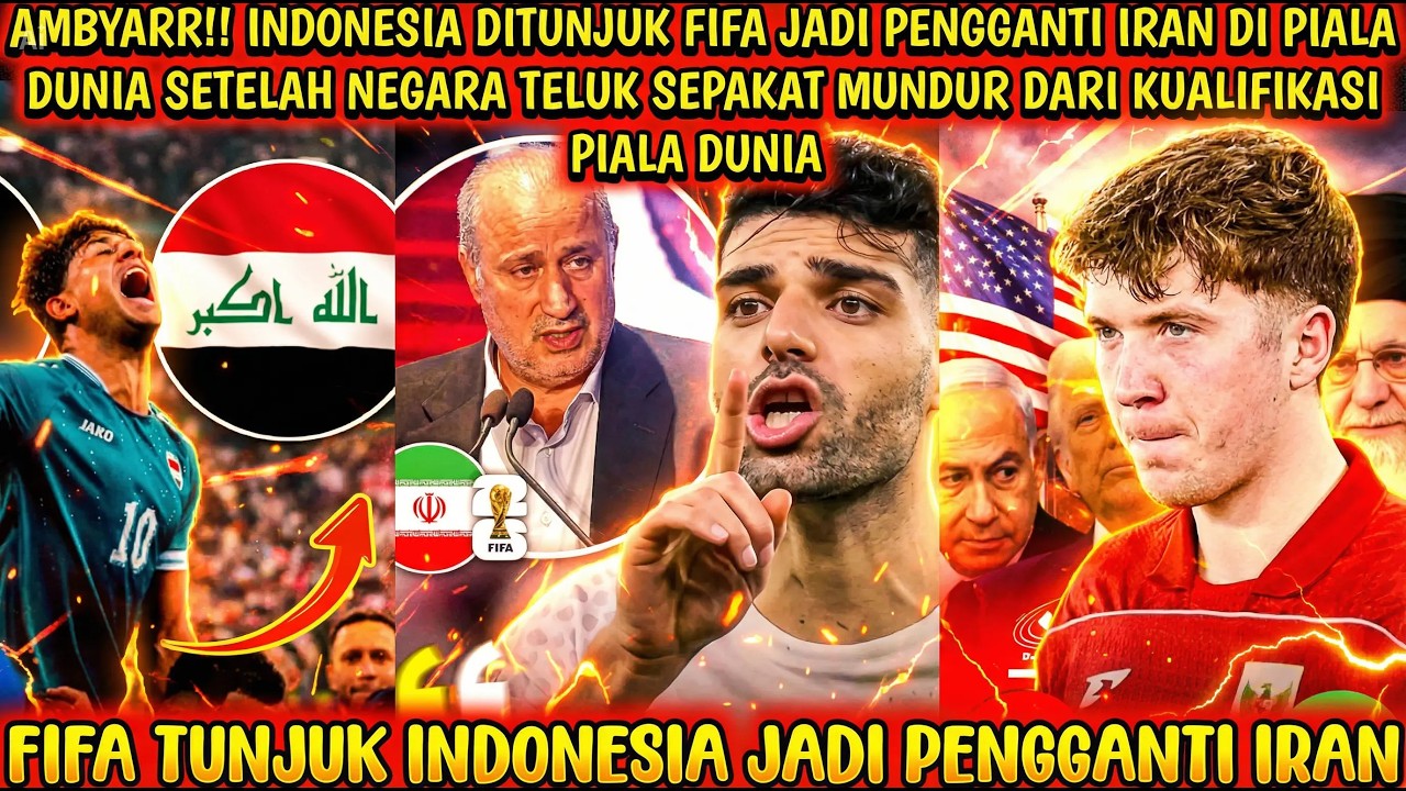 AMBYAR‼️FIFA tunjuk Indonesia gantikan Iran, negara-negara teluk kompak tak ikut piala dunia😱🔥🇮🇩