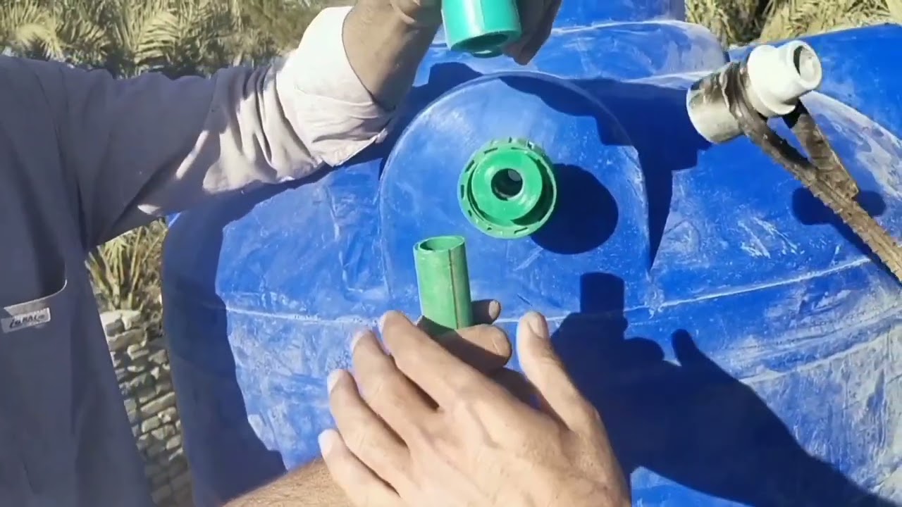 complete water tank fitting with PPR pipes
