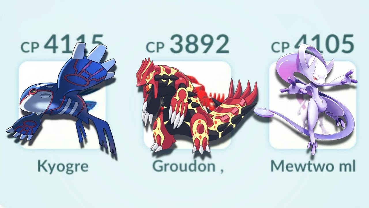 KYOGRE 🌊vs HEATRAN 🔥 | MEWTWO&rsquo;s PSYSTRIKE TO GYRADOS | GROUNDON VS MEWTWO 🌀 | ( POKEMON GO )