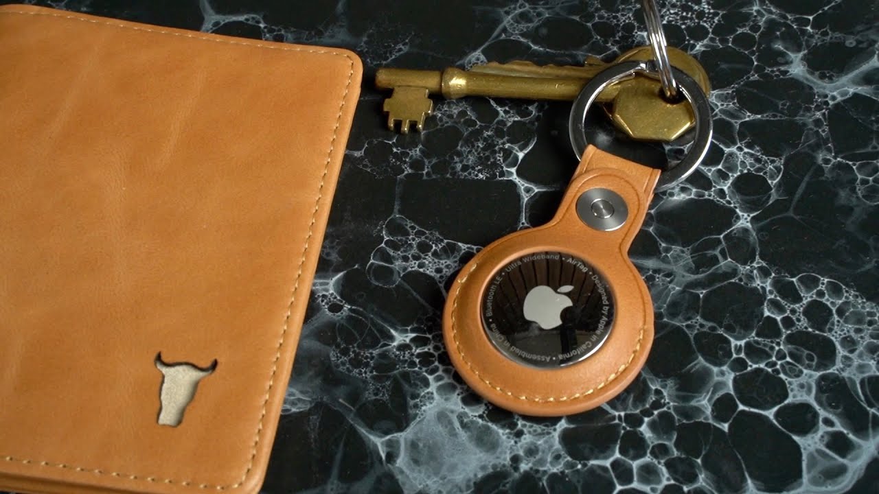 Apple AirTag Leather Keyring and Luggage Tag Set by TORRO