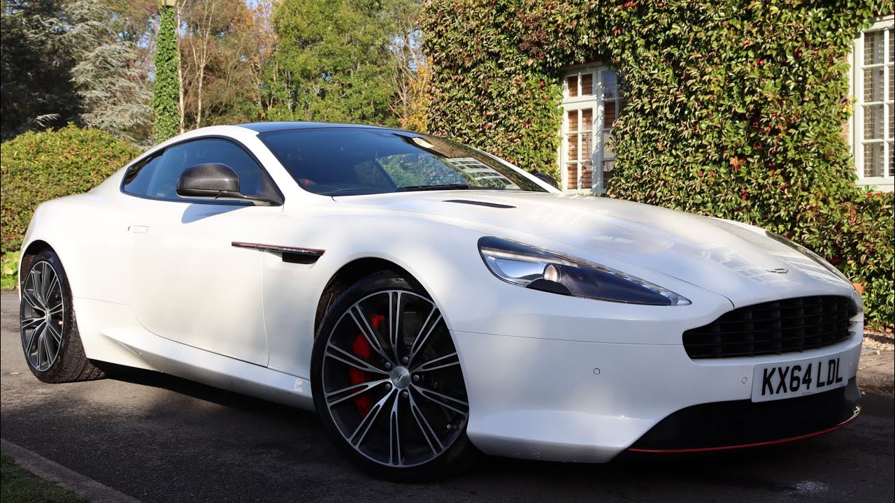 Белый карбон! | Aston Martin DB9 5.9 V12 Carbon Edition Coupé 2014 года | (Выхлопная система, тес...