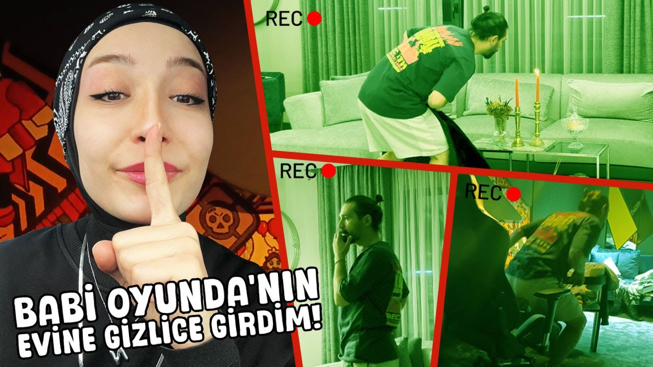 BABİ OYUNDA'NIN EVİNDE GİZLİCE KALIP KORKUTTUM !? @BabiOyunda