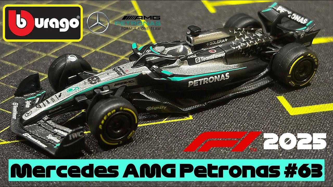 Mercedes AMG Petronas W16 | (63) George Russell | Bburago 1:64 F1 Model | UNCARDED REVIEW