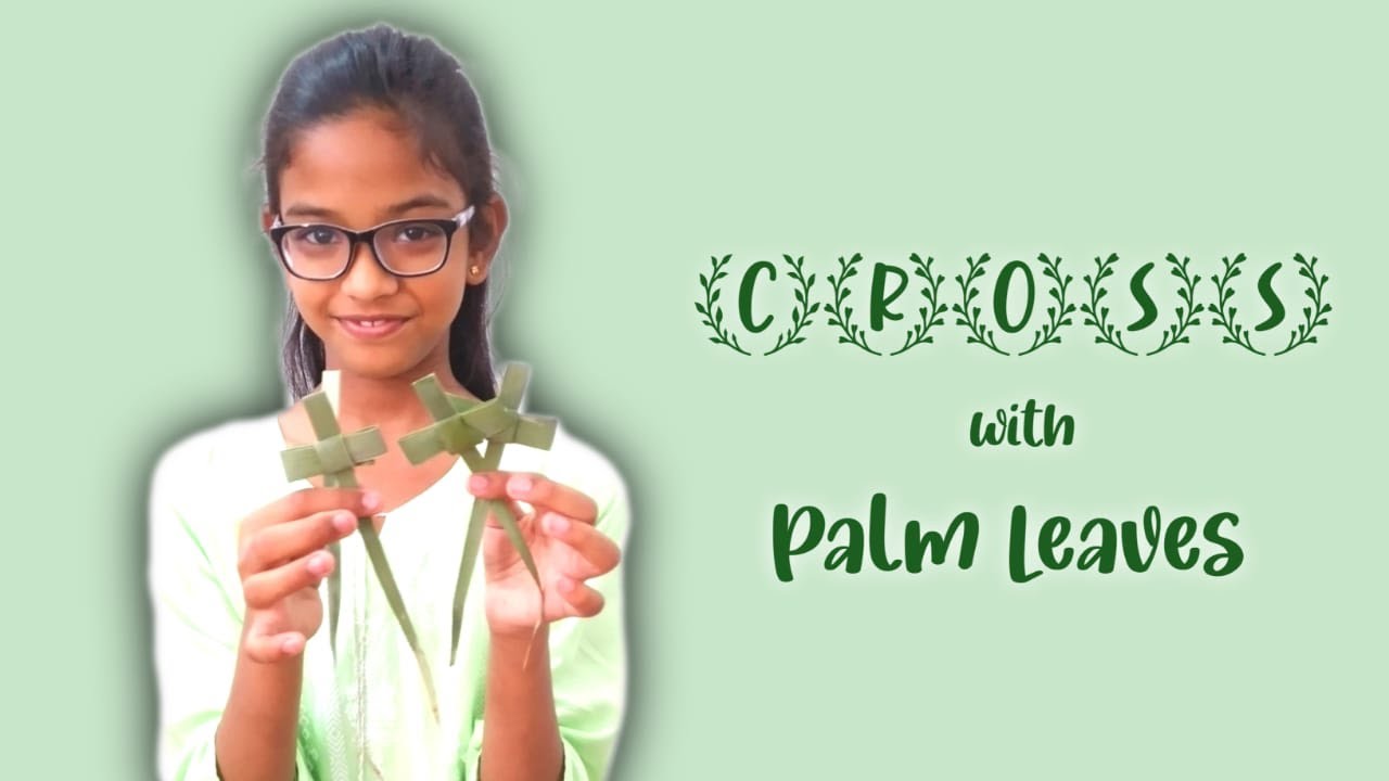 Making Cross with palm leaves | Palm leave Cross | Christian World