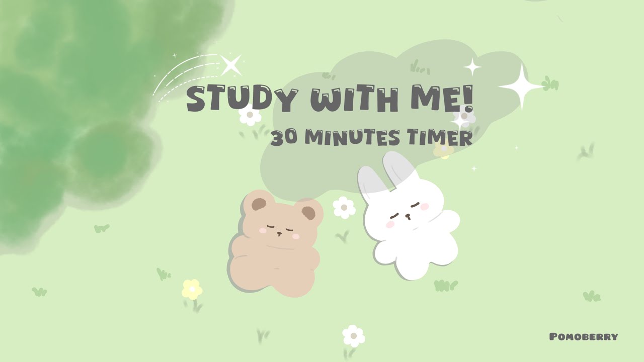 Study with Me! 30 minutes timer 𐙚 ‧₊˚ ⋅
