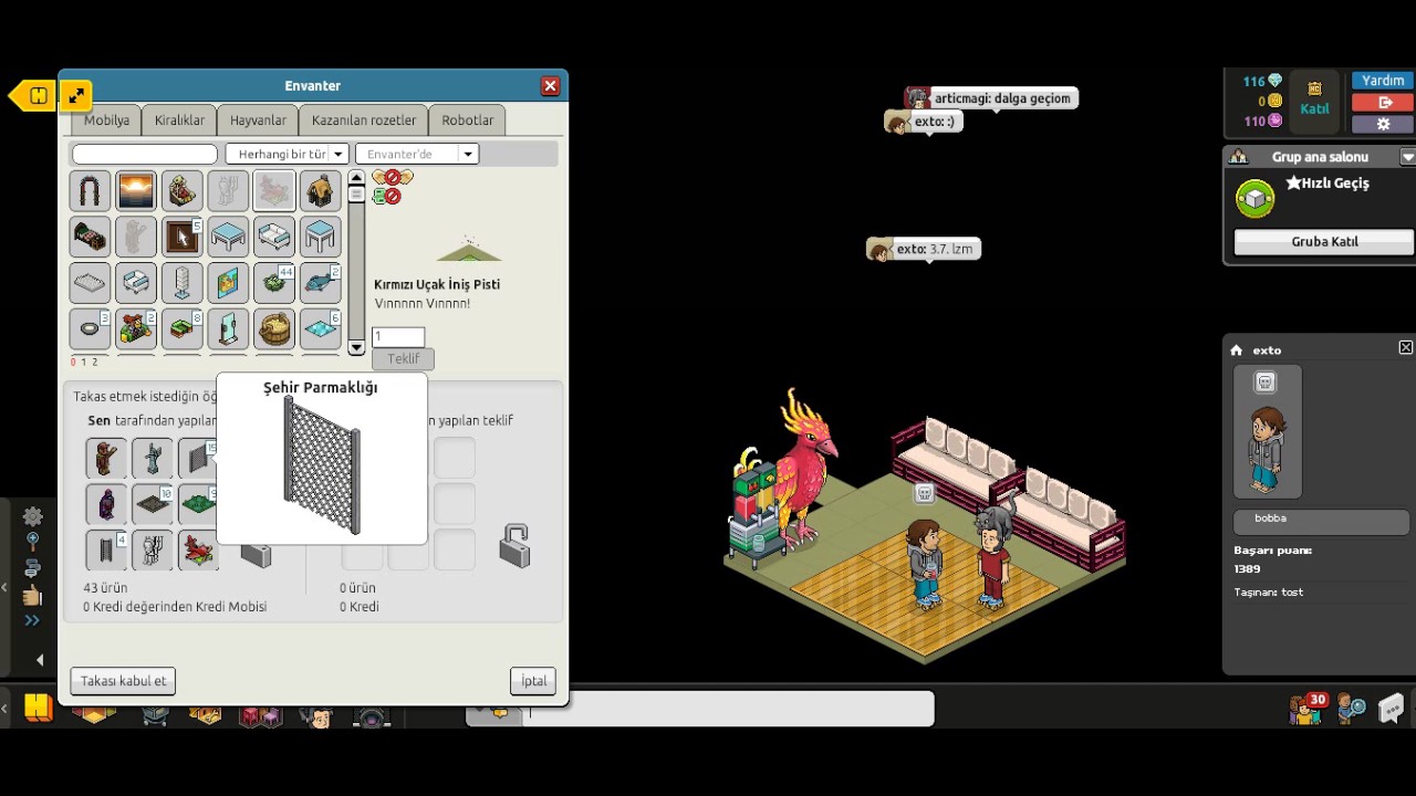 Habbo Bölüm 4- Bol Bol Takas !!!