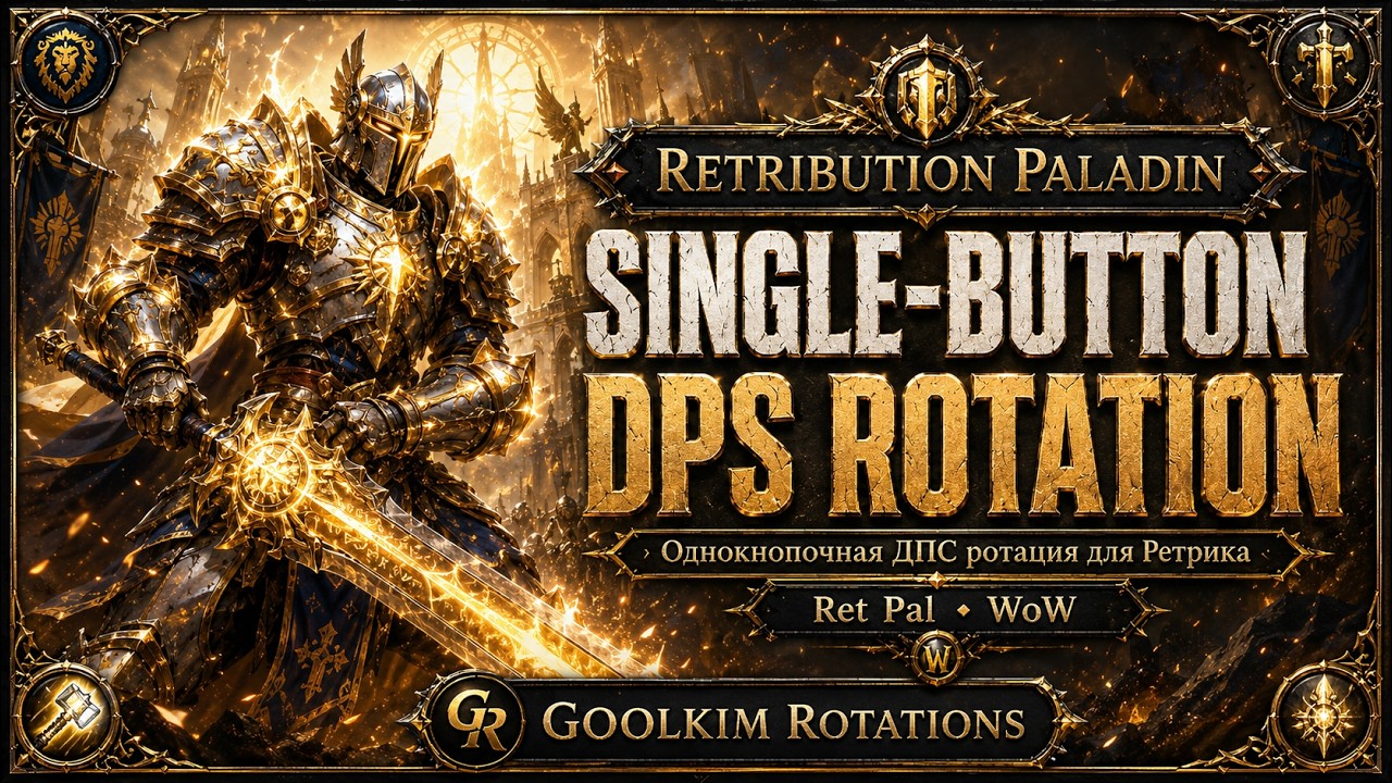 Retribution Paladin | Single-Button DPS Rotation | WoW | Однокнопочная ДПС ротация для Ретрика