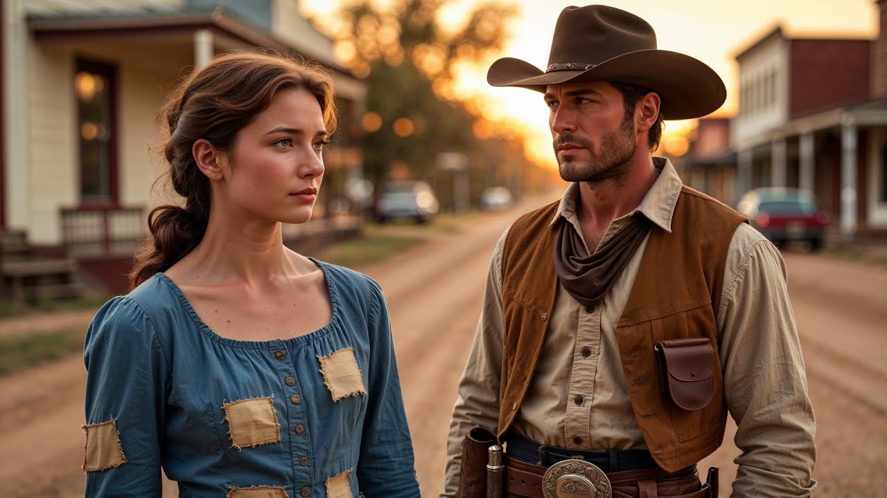 Her Dress Was Patched Twelve Times, The Cowboy Had New Ones Made And Left Them On Her Doorstep
