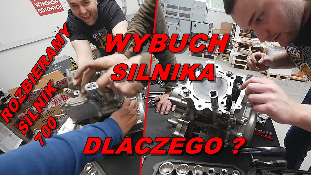 WYBUCH SILNIKA RAPTOR 700 JAK DO TEGO DOSZŁO - ROZBIERAMY SILNIK !