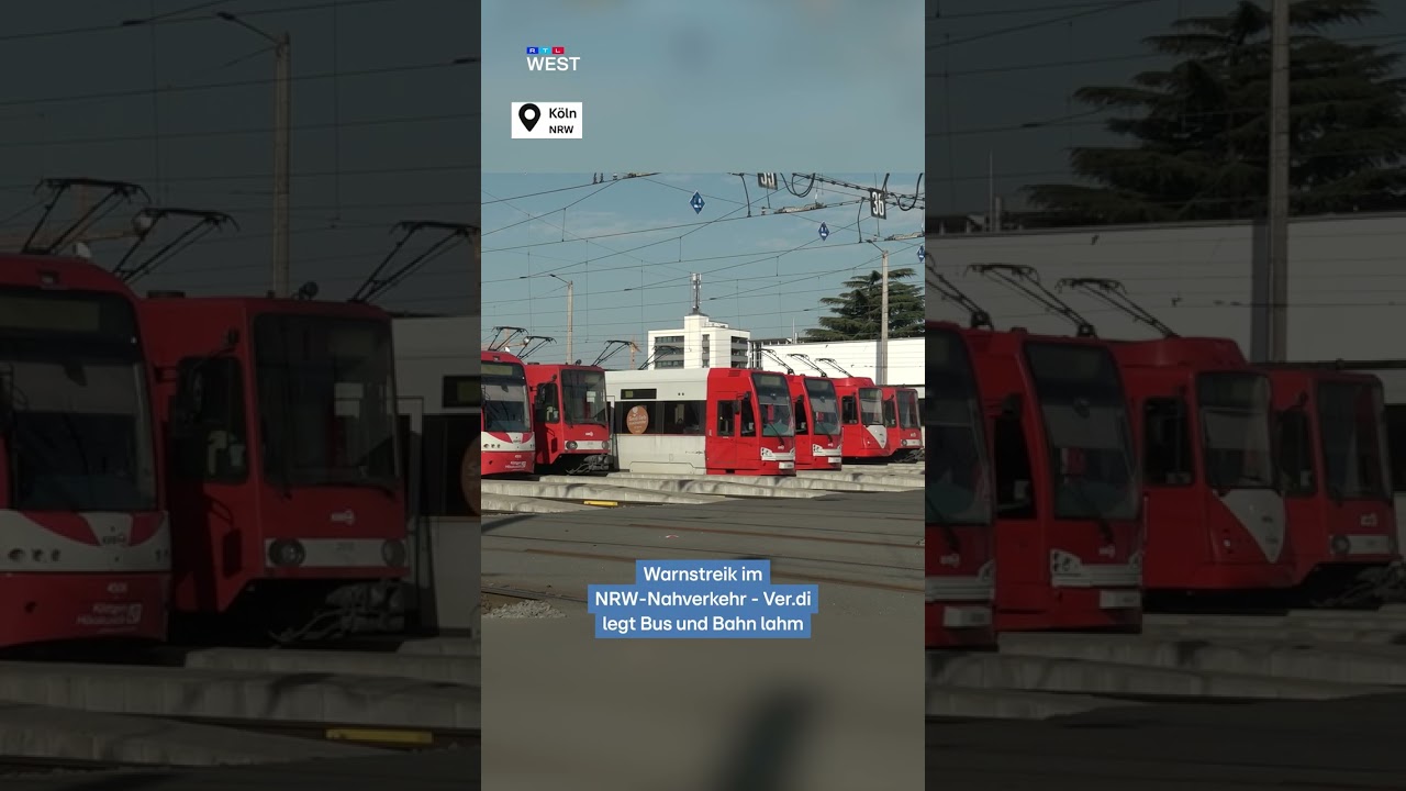 Warnstreik im NRW-Nahverkehr | RTL WEST