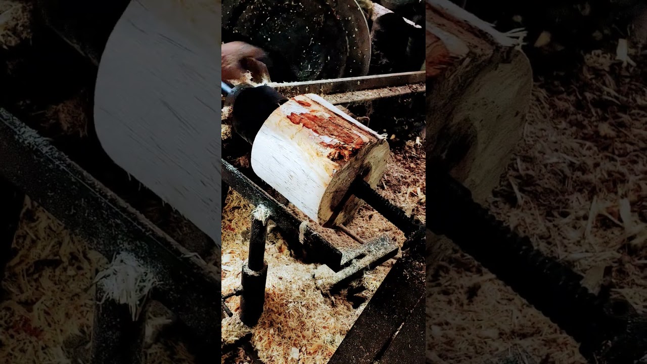 Wood turning#woodworking #woodturningtools #automobile #automobile #woodturn