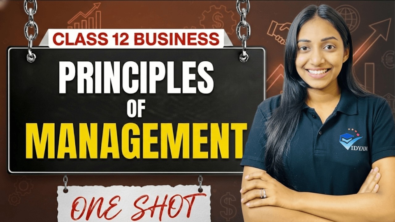 PRINCIPLES OF MANAGEMENT ONE SHOT | CH-2 BST 12 BST | VIDYAM | ANSHITA JINDAL