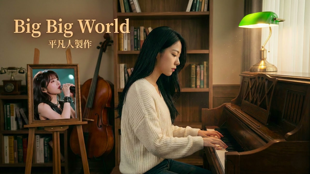 《Big Big World》原來這首歌跟姊姊一樣大🎂｜妳早已是個 Big Big Girl，而我還在練習長大...Piano Cover 🎹小艾的微光琴房