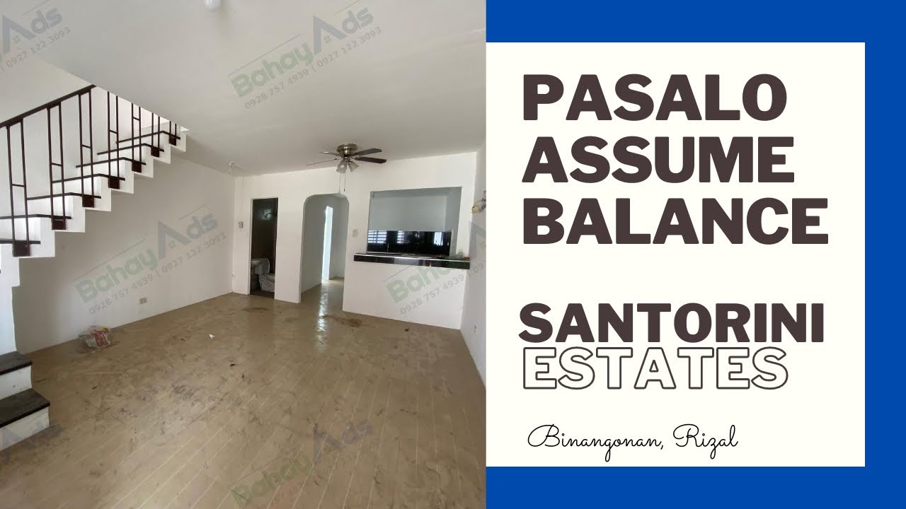 RFO❗️Pasalo / Assume Balance Townhouse at Santorini Estates Binangonan RIzal (ACTUAL UNIT)