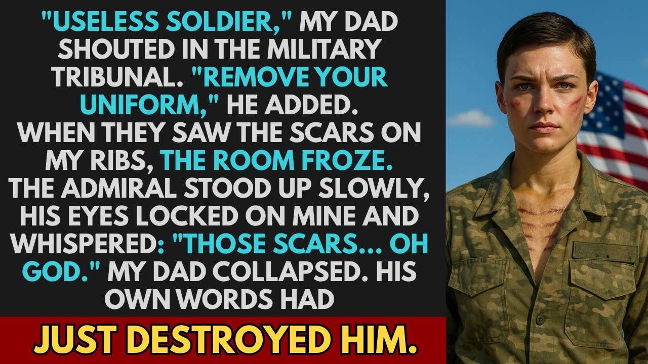 My Dad Called Me A Useless Soldier At The Military Tribunal - Until Admiral Saw My Rib Scars...