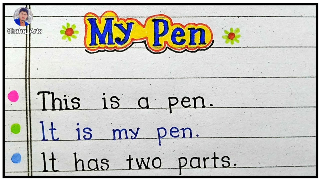 10 Lines on My Pen | Essay on My Pen in English | My Pen Essay 10 Lines | Essay Writing