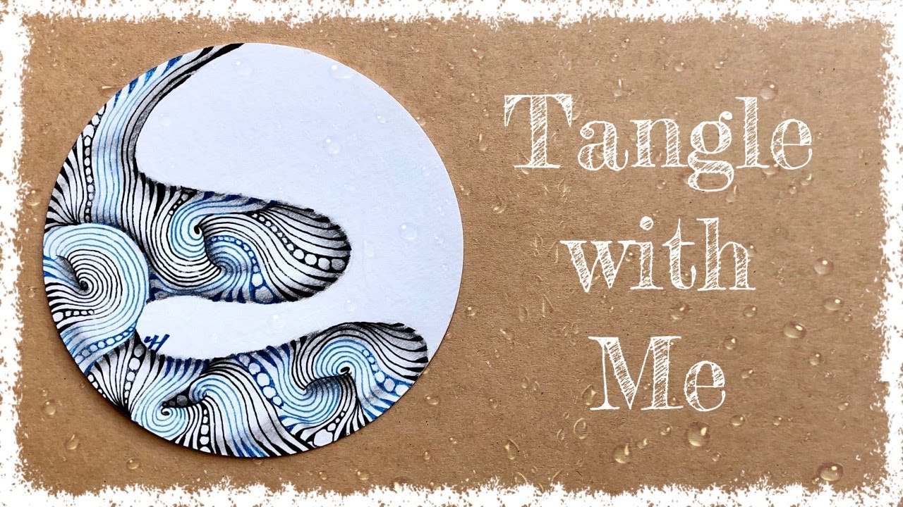 Zentangle ~ Sunday Tangle with Me / 靜心禪繞，逐步跟畫