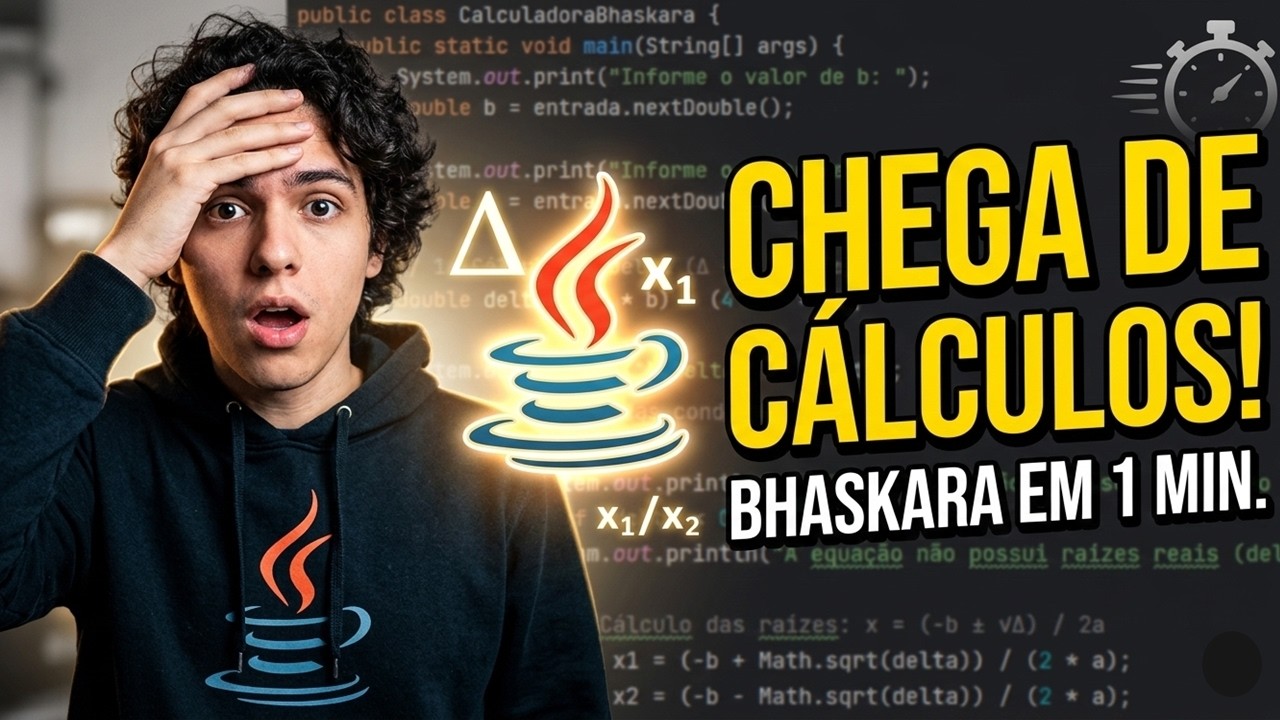 Como automatizar a Fórmula de Bhaskara em Java (Tutorial Definitivo)