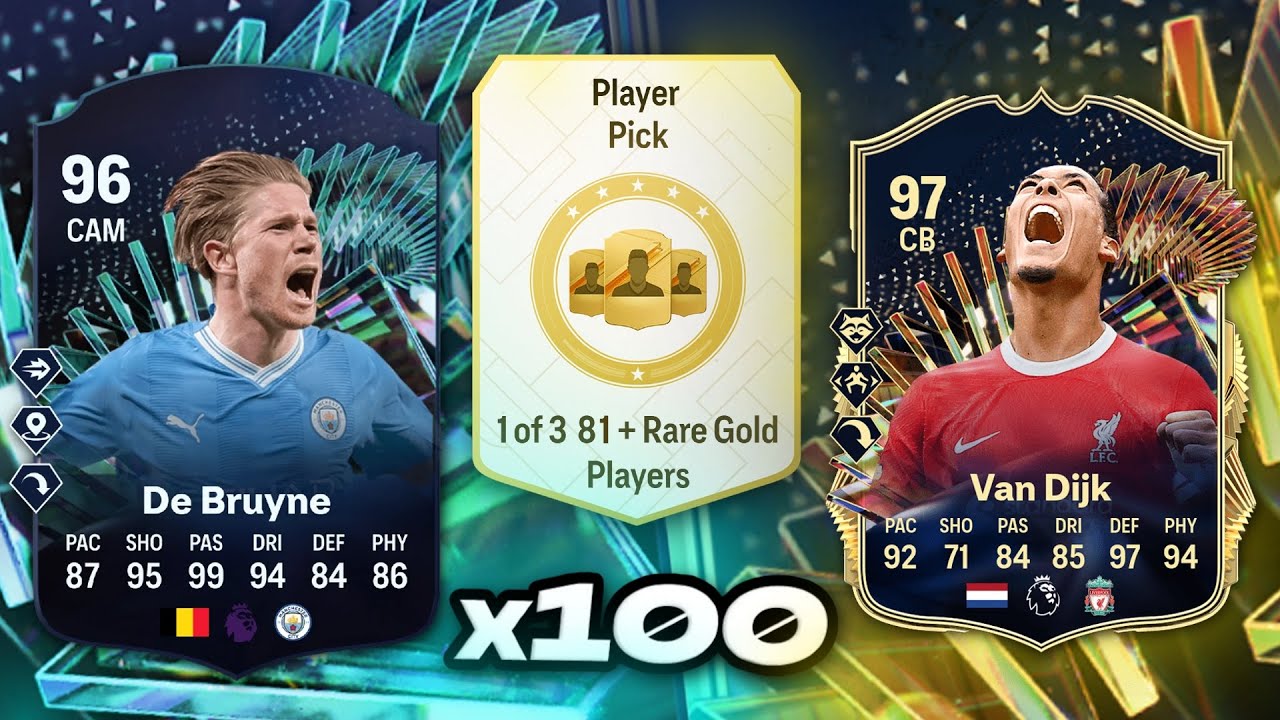 100x 81+ PLAYER PICKS for Premier League TOTS