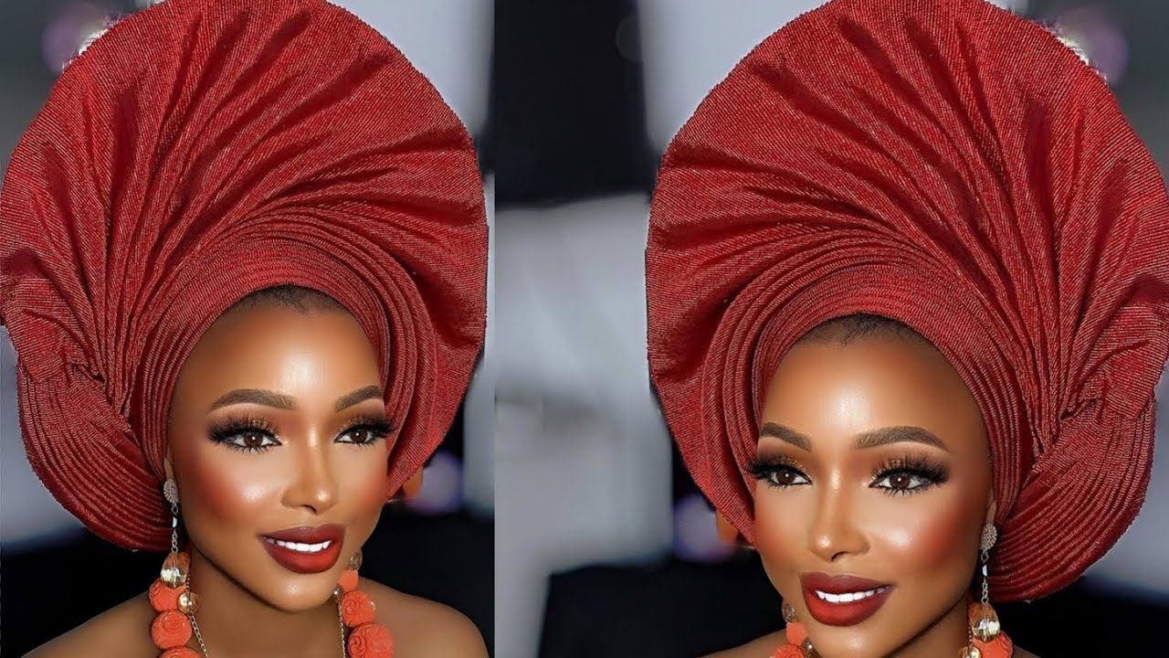 how to tie one sided fan gele tutorial (beginners friendly)