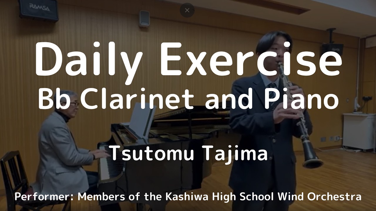 Daily Exercise - Bb Clarinet and Piano by Tsutomu Tajima