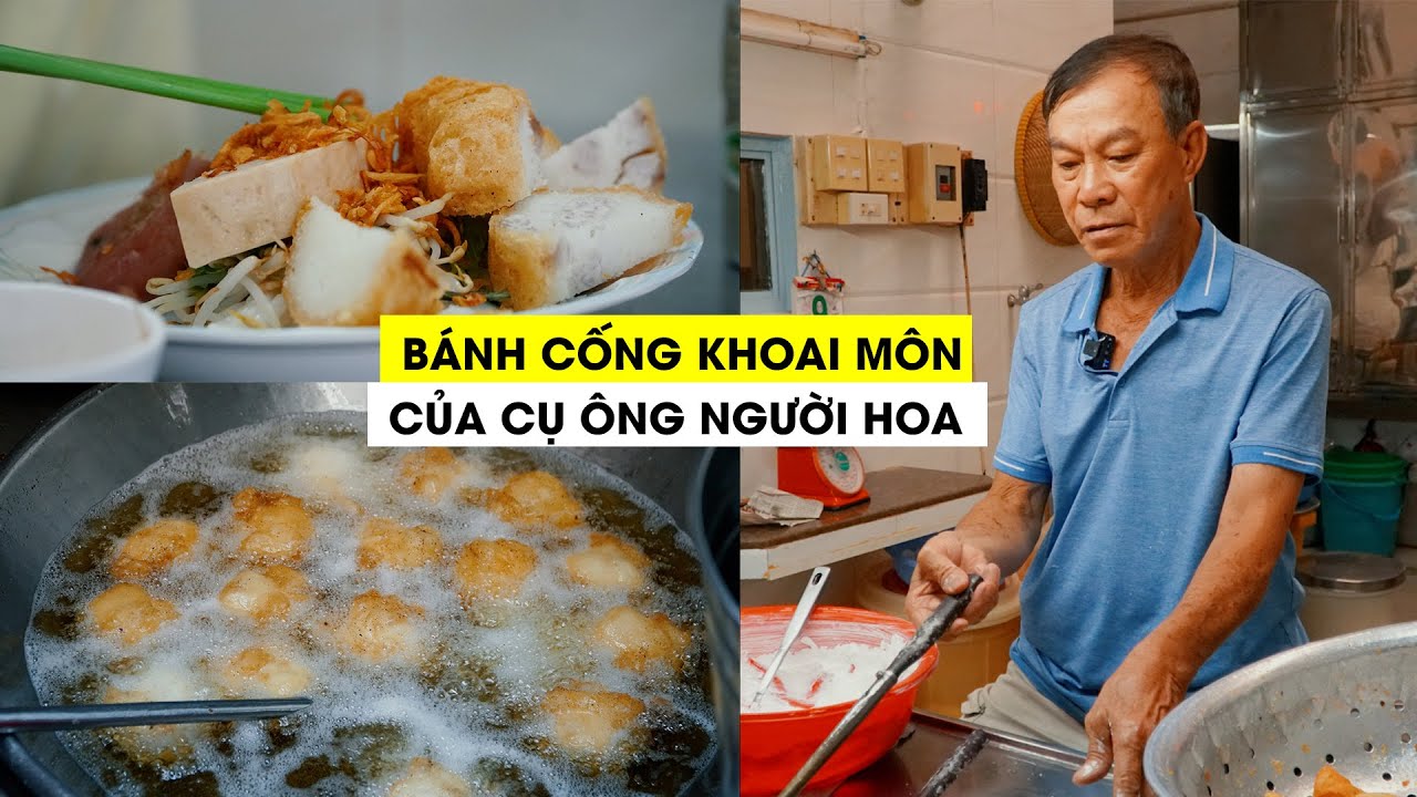 Cụ &ocirc;ng hơn 40 năm chi&ecirc;n b&aacute;nh cống khoai m&ocirc;n: bất ngờ với căn bếp si&ecirc;u sạch!