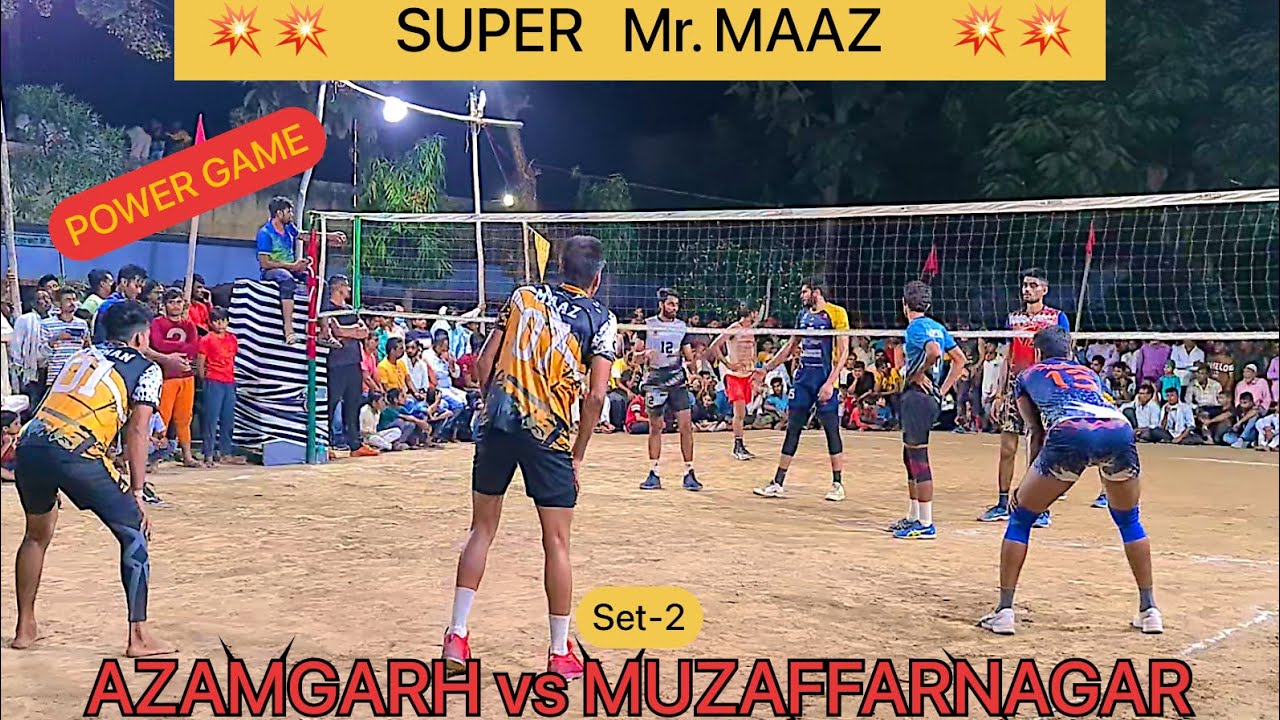 Mr. MAAZ SET-2 AZAMGARH VS MUZAFFARNAGAR volleyball match 2021 #xvolleyball #mrmaaz