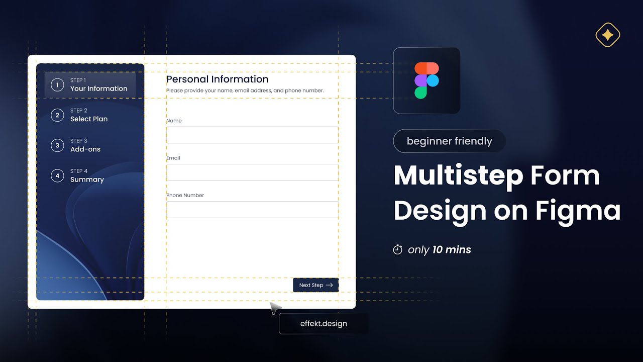 Design a Multistep Form on Figma - in under 15 Minutes! (+Channel Introduction)