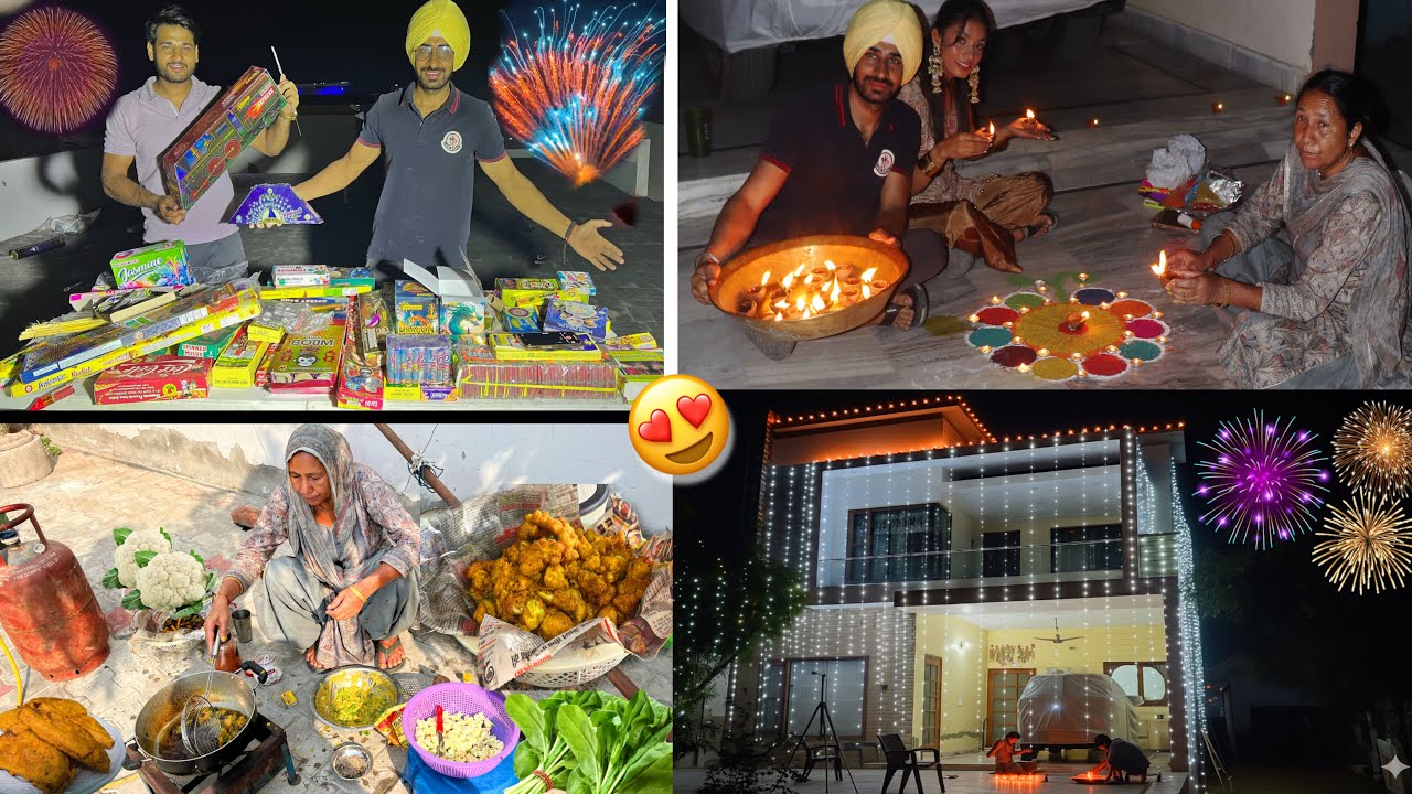 Diwali Special Vlog 2025 😍 | 20,000 de patake chala ditte | Full day Diwali Vlog 🥰