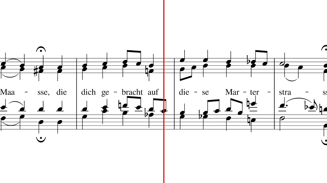 J.S. BACH - O grosse Lieb - Scrolling score