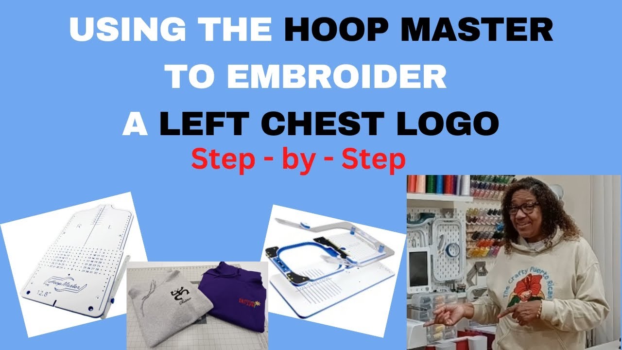 Using The Hoop Master To Embroider A Left Chest Logo Step-by-Step