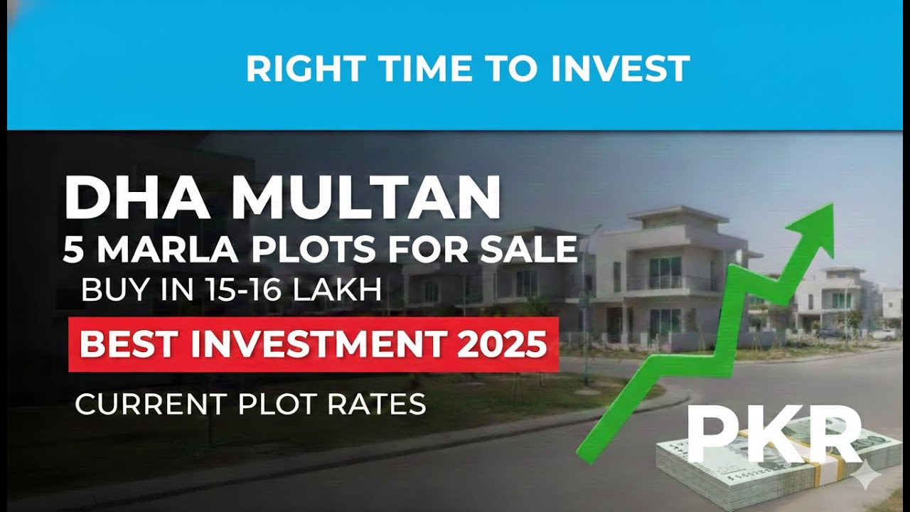DHA Multan 5 Marla Plots for Sale | Buy in 15–16 Lakh | Best Investment 2025