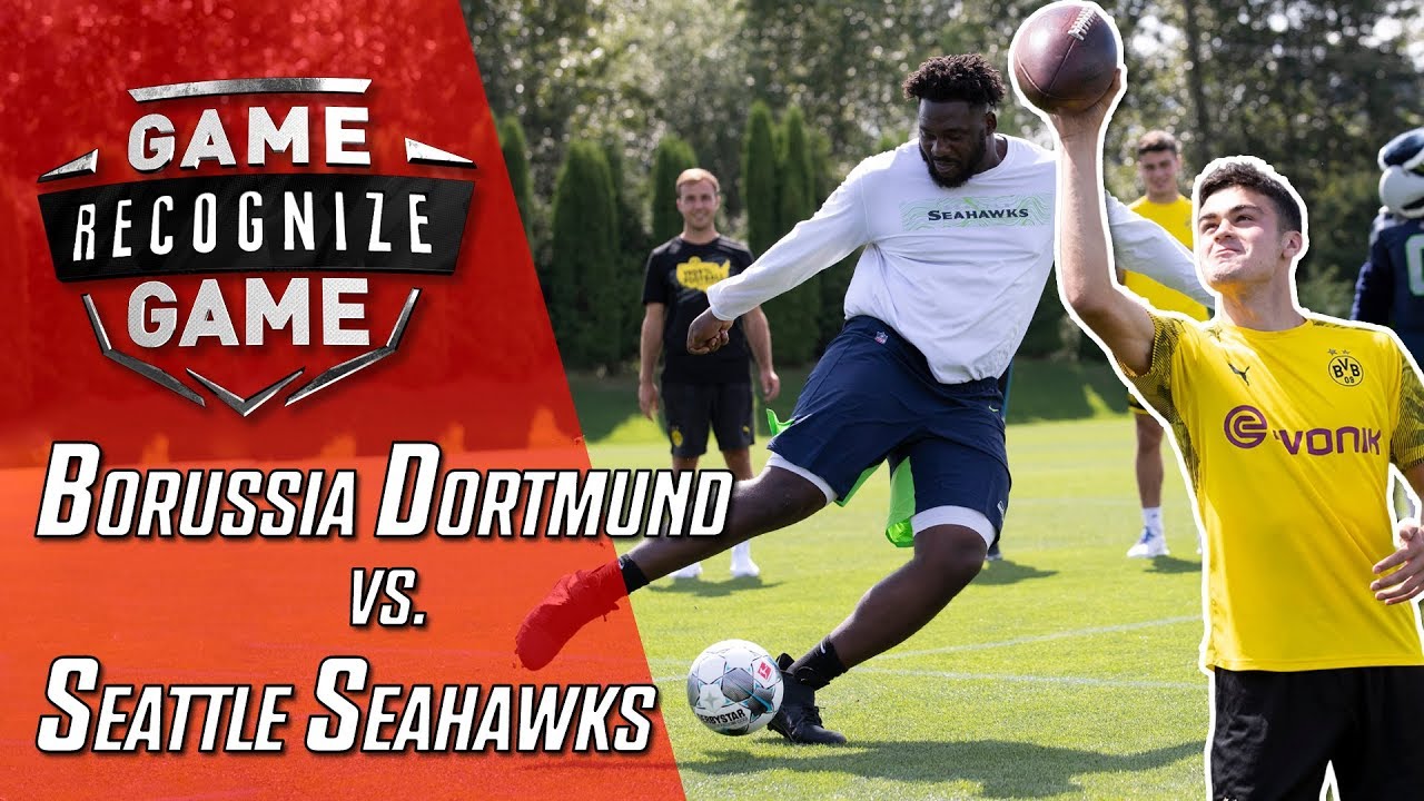 Seahawks Rookies Challenge World Cup Champ Mario Götze and Reyna in Skills Competition!