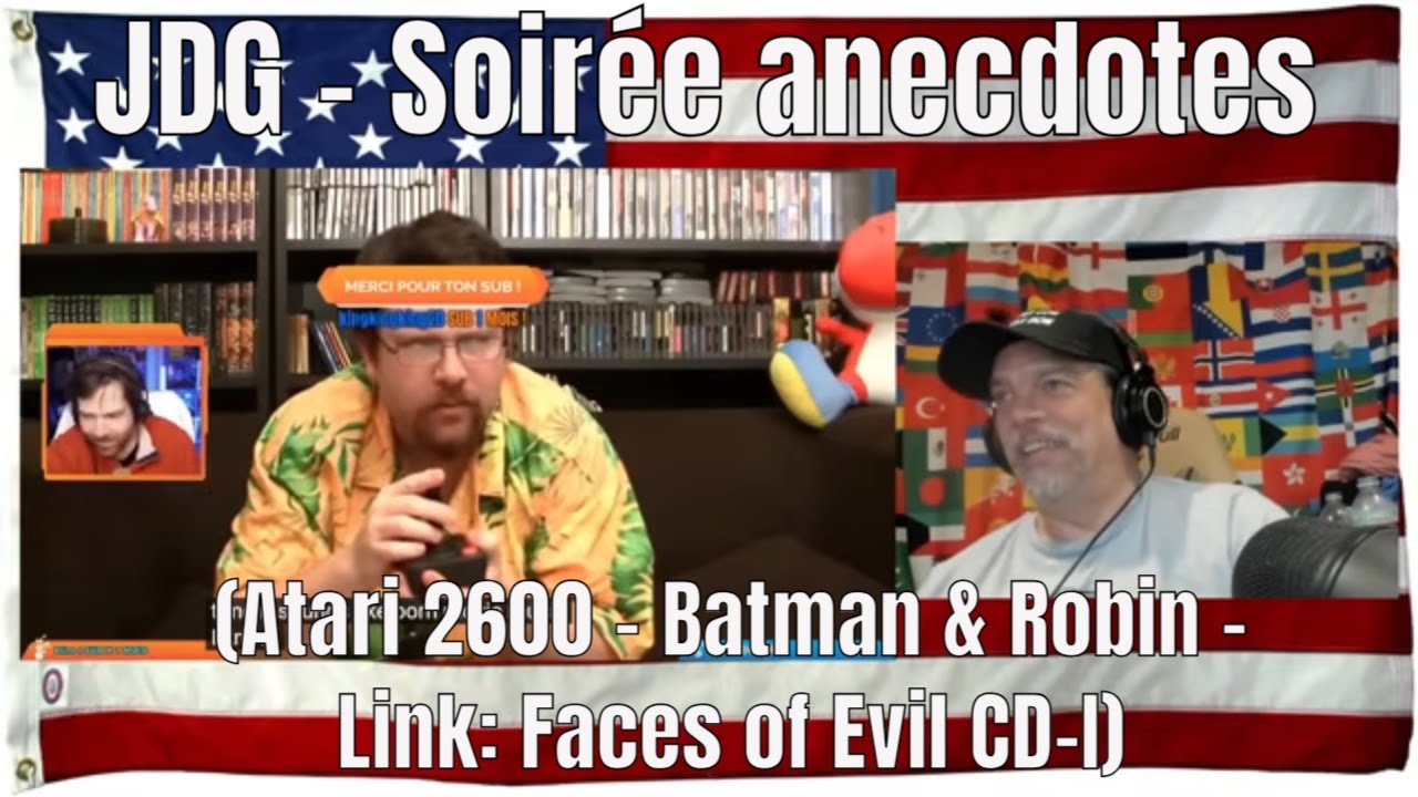 JDG - Soir&eacute;e anecdotes-Best-of #13 (Atari 2600 - Batman & Robin - Link: Faces of Evil CD-I) REACTION