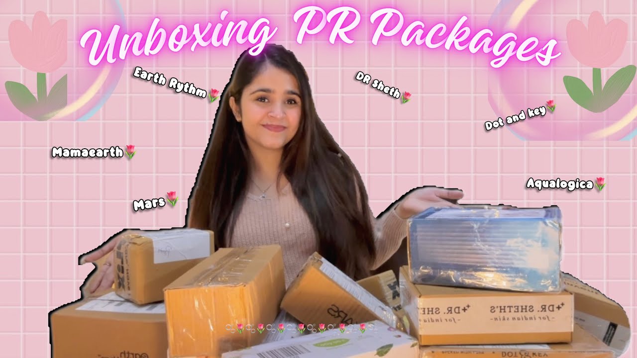 *Biggest* PR unboxing🌷🫧First video of 2024🌷#unboxing #haulvideo | Blossom Kaur 🌷🫧