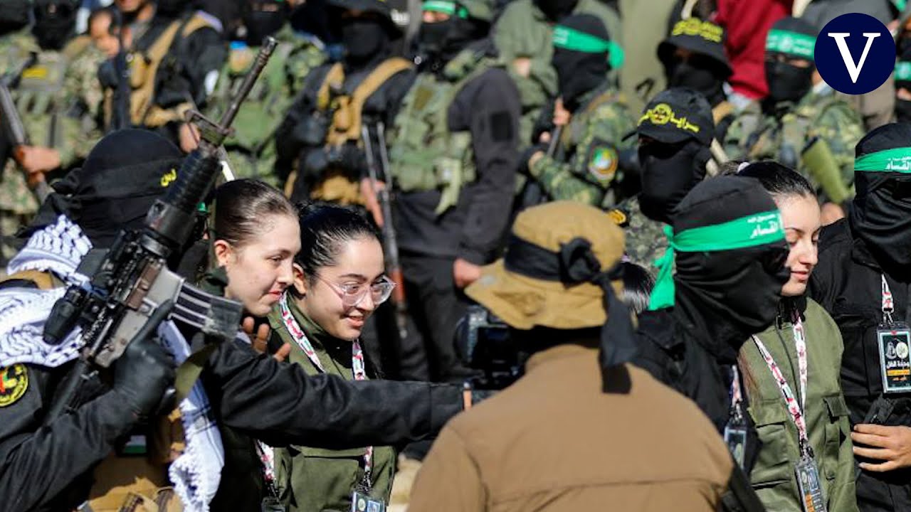 La secuencia completa de la liberación de las cuatro rehenes liberadas por Hamas