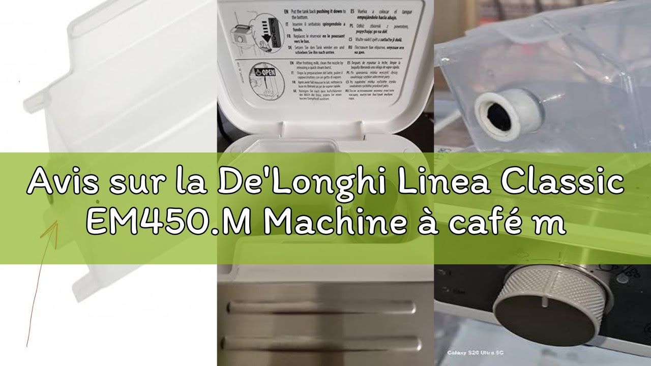 Avis sur la De'Longhi Linea Classic EM450.M Machine à café manuelle avec tige vapeur, machine à expr