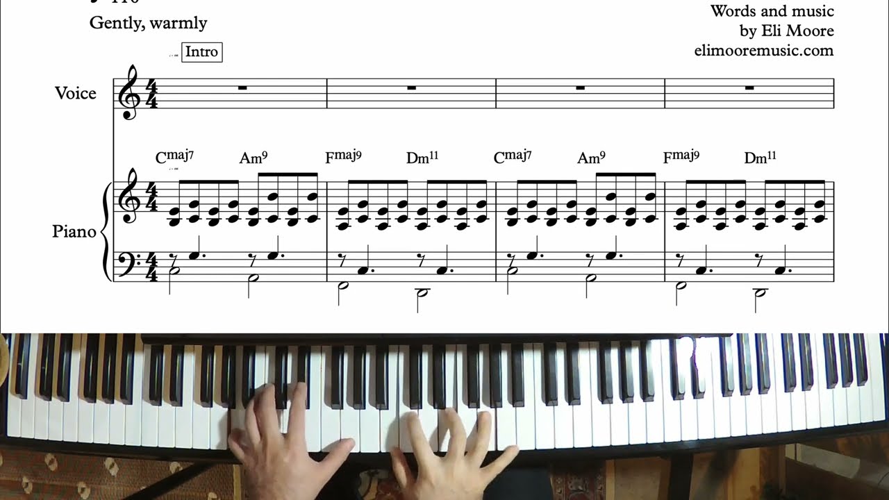 Eli Moore original - Something New And Beautiful - sheet music and play-a-long
