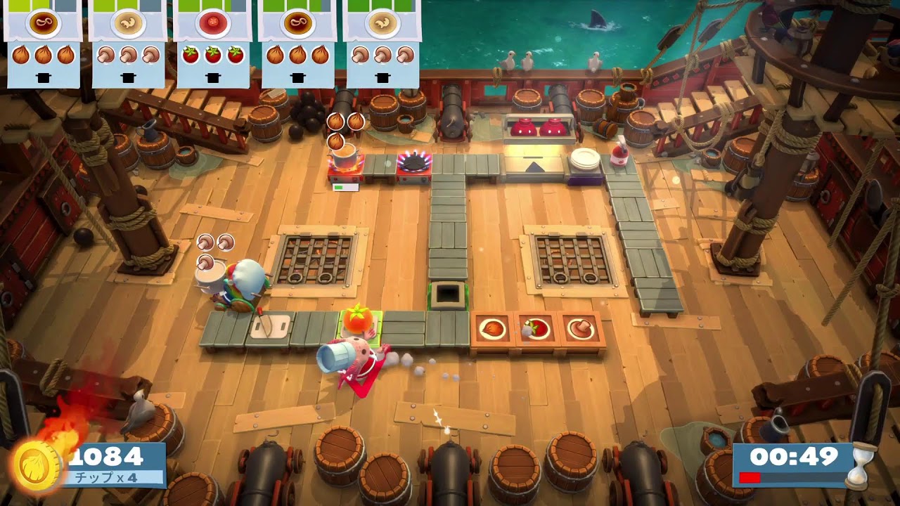 【Overcooked】声のないオーバークック王国のフルコース#Overcooked#オーバークック#ps5