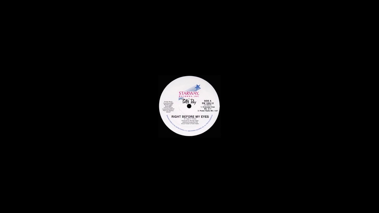 Patti Day & Michael Zager - Right Before My Eyes (House Vocal Mix) 1988