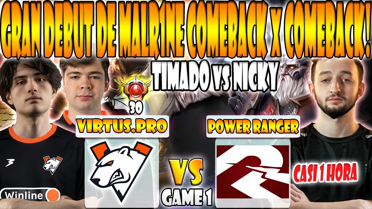 VIRTUS.PRO vs POWER RANGERS BO3[GAME 1] MALR1NE, TIMADO, SABERLIGHT VS NESFEER -PREMIER SERIES