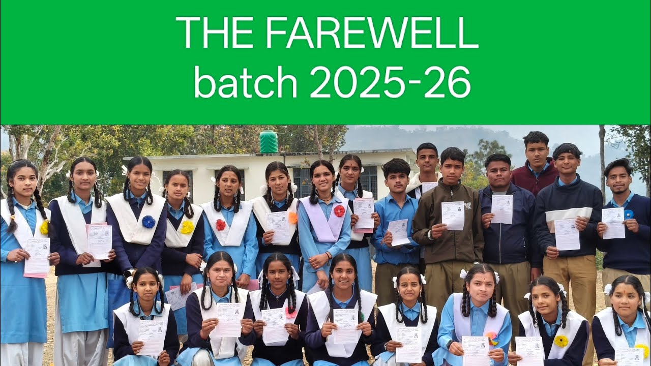 Farewell of our dearest student batch 2025-26|class12|GIC CHAURPAL 