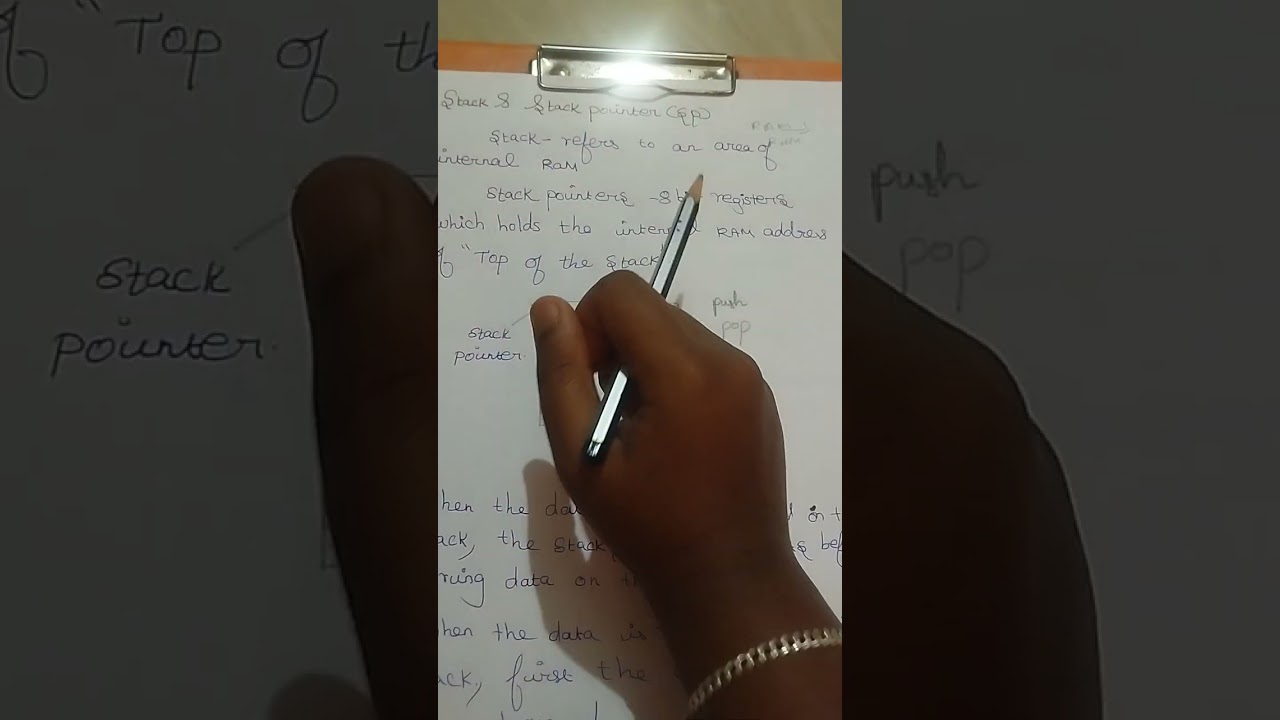 Stacks and  stack pointer#EmbededsystemandIOTdesign#ECEstarperformers